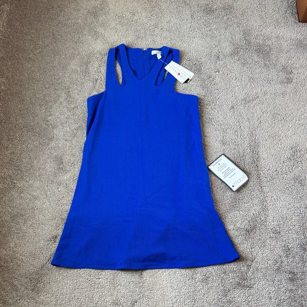 Speechless Royal Blue Sleeveless V-Neck Shift Dress NWT SIZE XS
